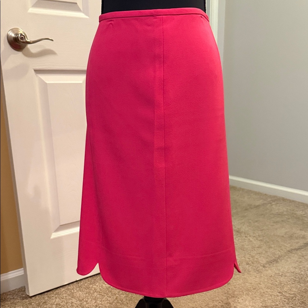 Kasper Vibrant Pink Midi Skirt